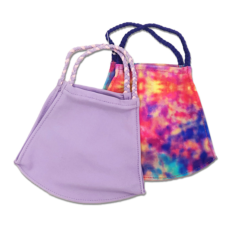 Pomchie Tie Dye and Lavender TwoPack Pom Face Mask Palmetto Moon