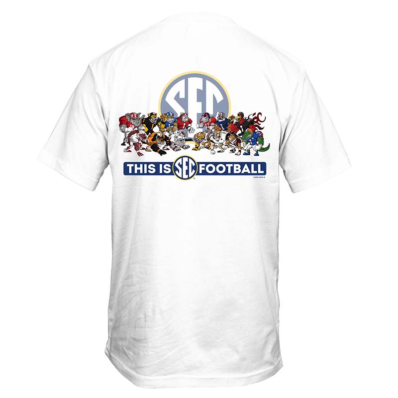 SEC Conference Mascots Short Sleeve T-Shirt