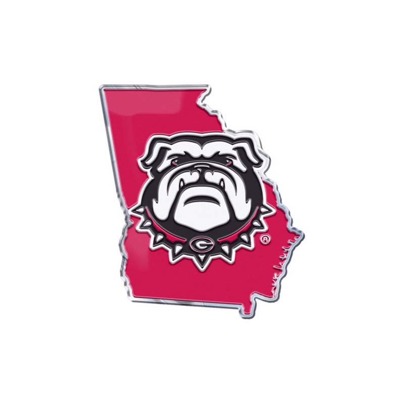 UGA Dawg Embossed State Emblem