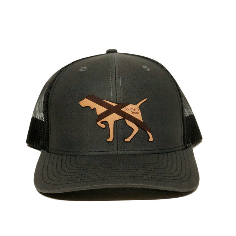 Southern Snap Alabama Leather Pointer Patch Hat