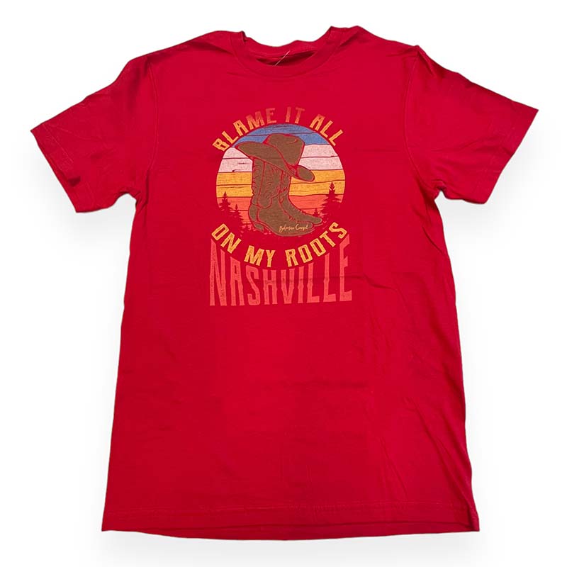 Blame It On My Roots Nashville Short Sleeve T-Shirt