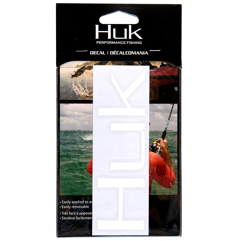 HUK 6 inch Decal in White
