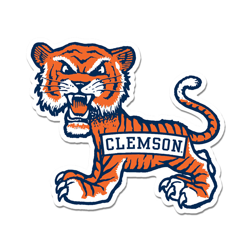 Clemson Old School Tiger Decal