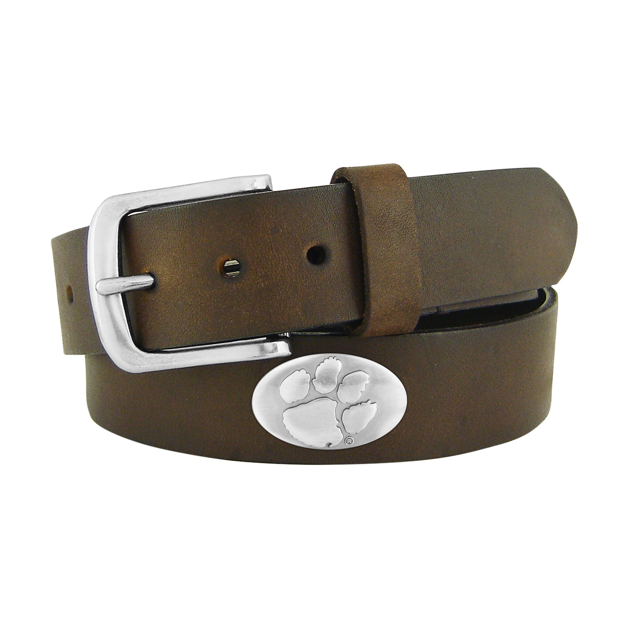 Clemson Concho Leather Belt