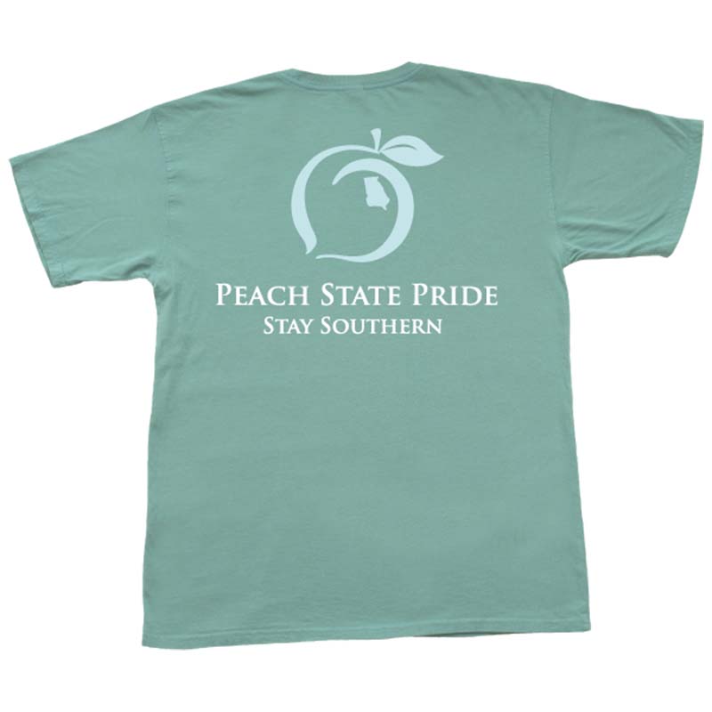 Georgia Classic Stay Southern Short Sleeve T-Shirt in Sage Green
