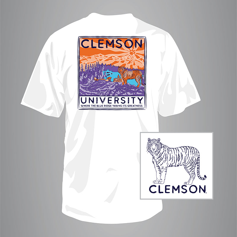 Clemson Mountain Scene Short Sleeve T-Shirt