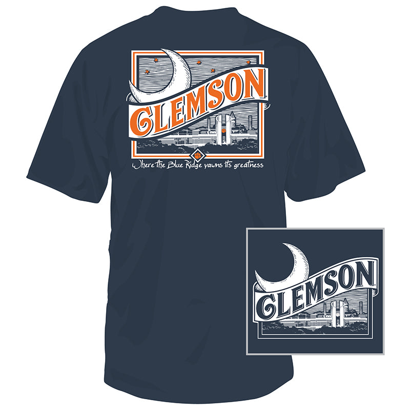 Clemson Moon Short Sleeve T-Shirt