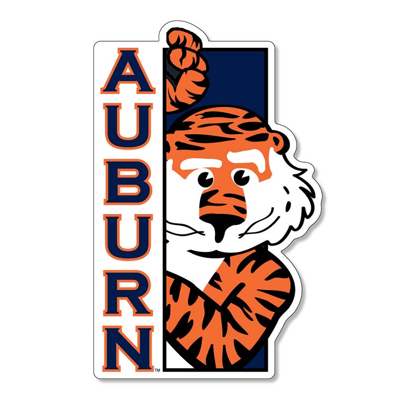 3&quot; Auburn Vertical Tiger Decal