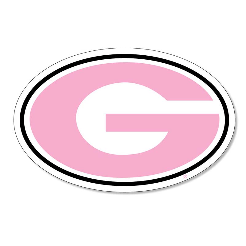 6" UGA G Decal in Pink
