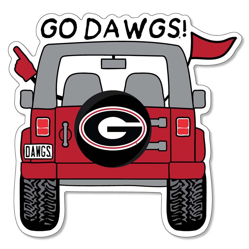 3&quot; Go Dawgs Jeep Decal