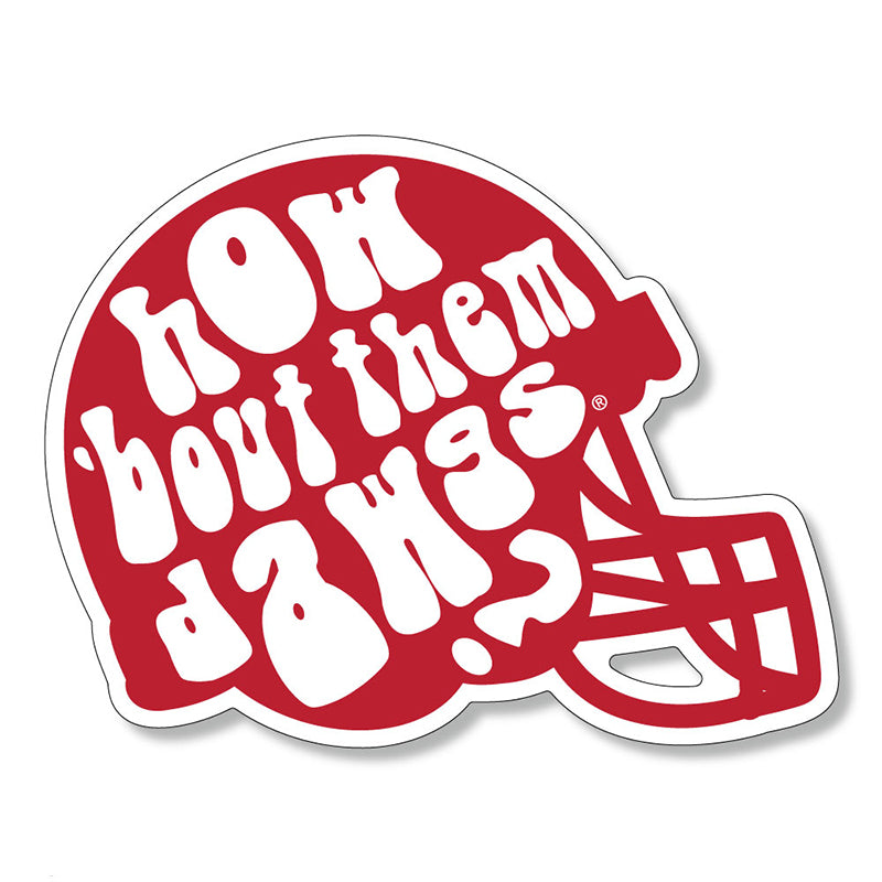 3&quot; How &#39;Bout Them Dawgs Helmet Decal