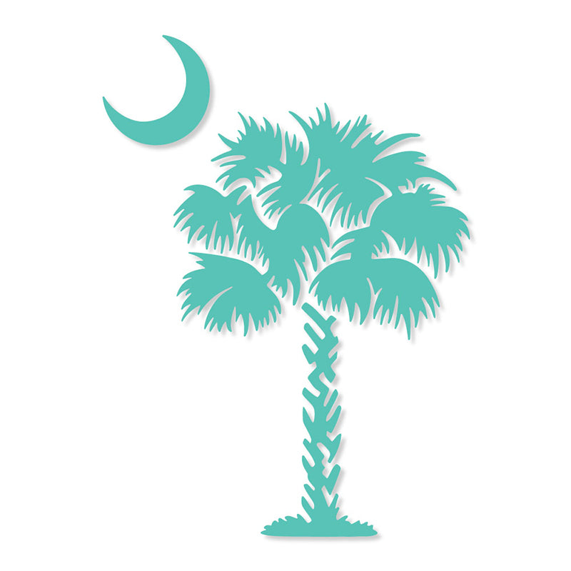 Palmetto Tree 6 inch Decal mint