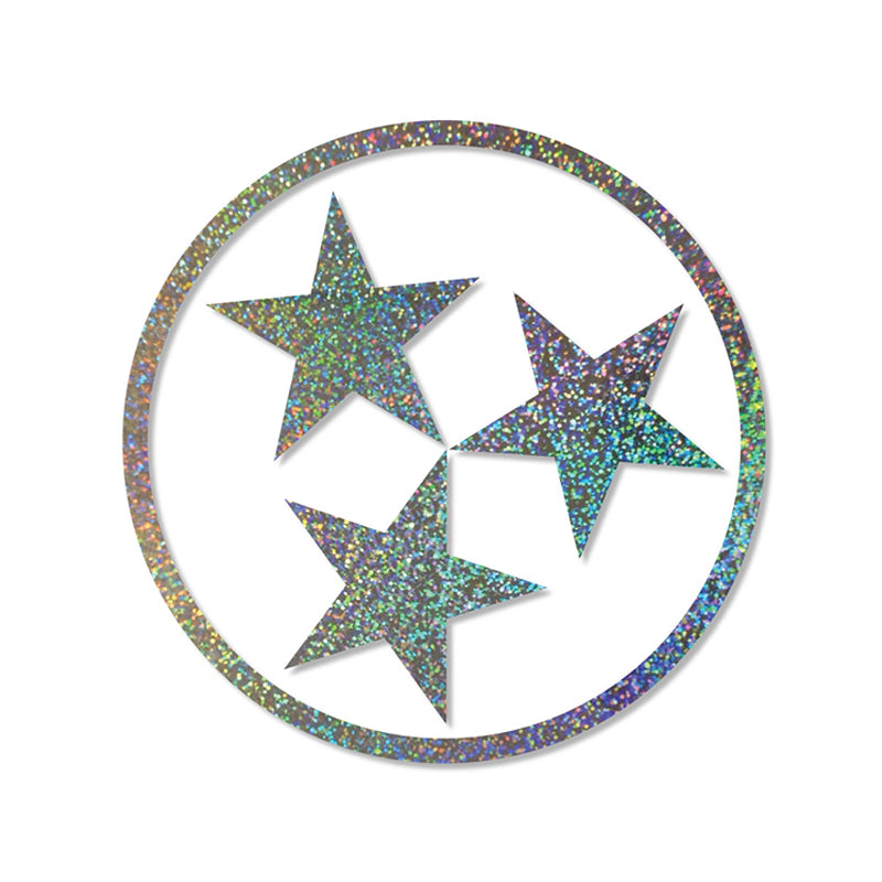 3&quot; Tri-Star Decal in Hologram