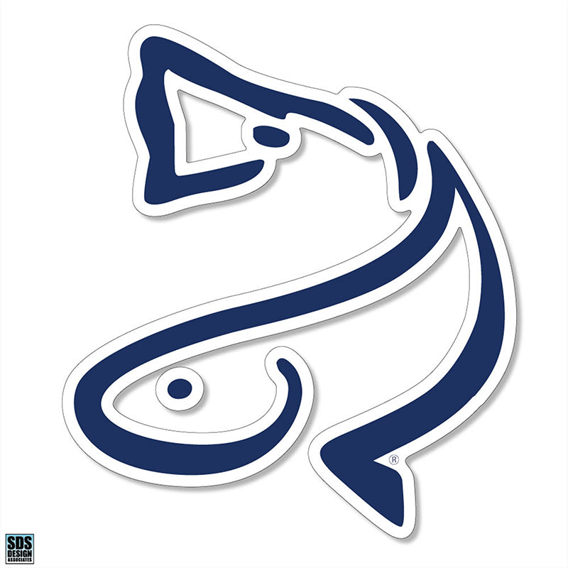 Blue 3&quot; Charleston Angler Red Drum Vinyl Decal