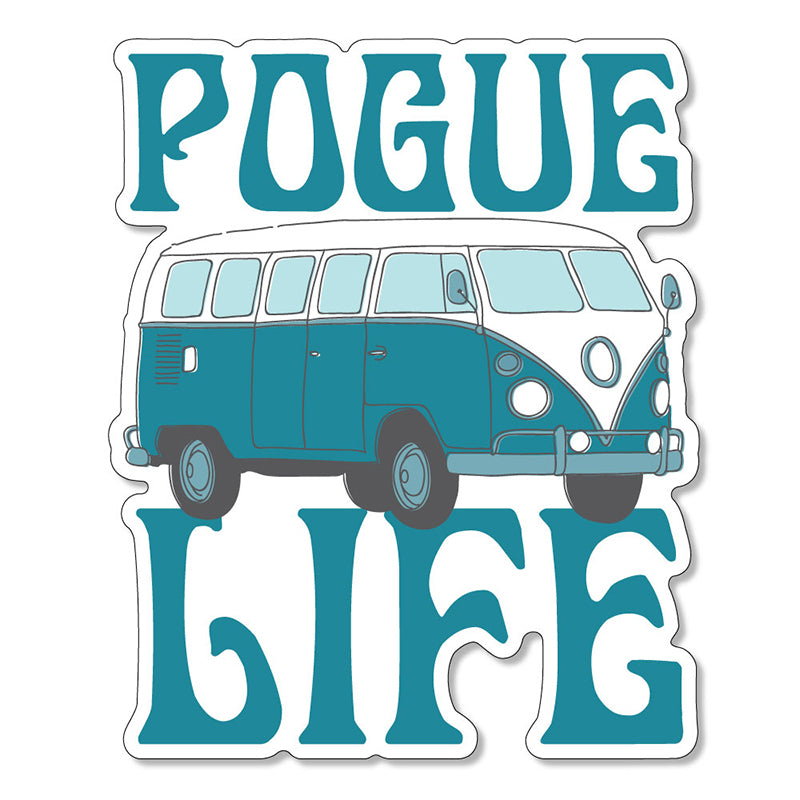 pogue life with retro van decal