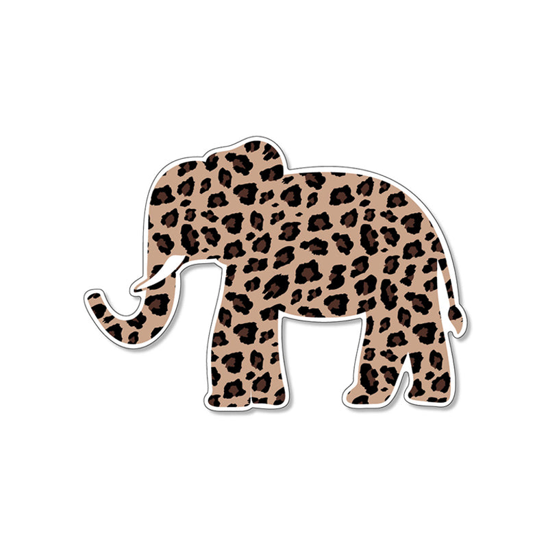 Leopard Fill Elephant 3 inch Decal
