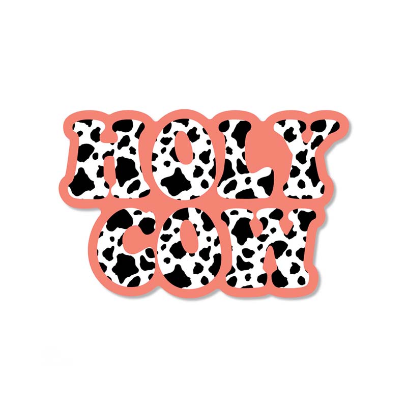 3 inch Holy Cow Decal