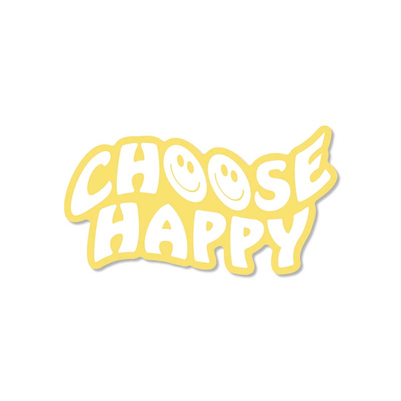 3 Inch Choose Happy Decal