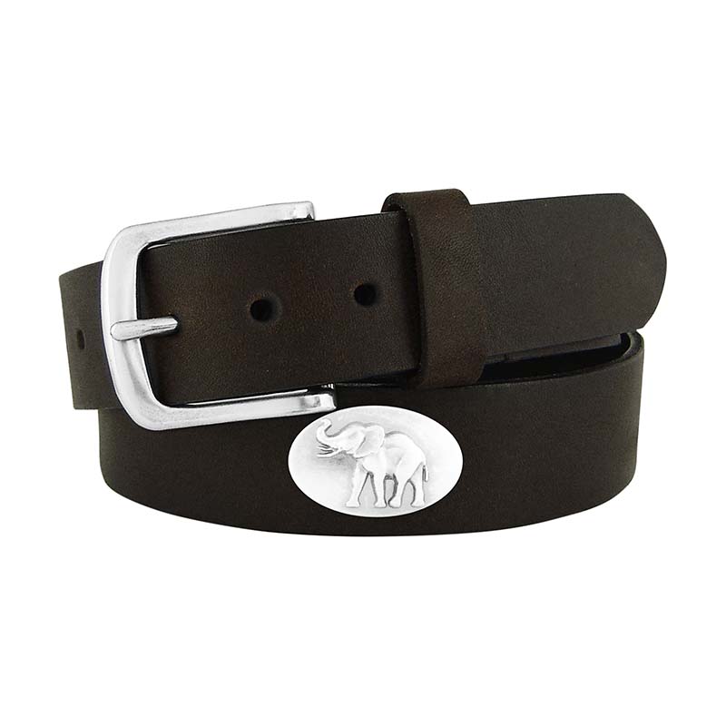 Elephant Concho Leather Belt