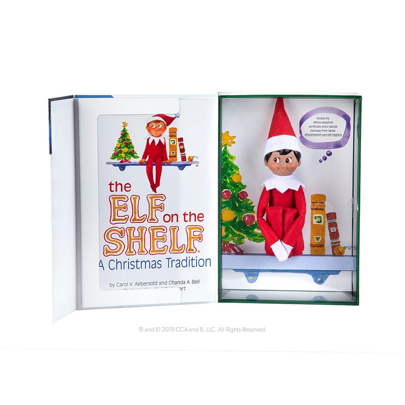 The Elf on the Shelf® A Christmas Tradition Book Set with Dark Skin Tone Boy Elf
