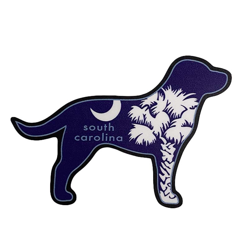 SC Flag Dog Sticker