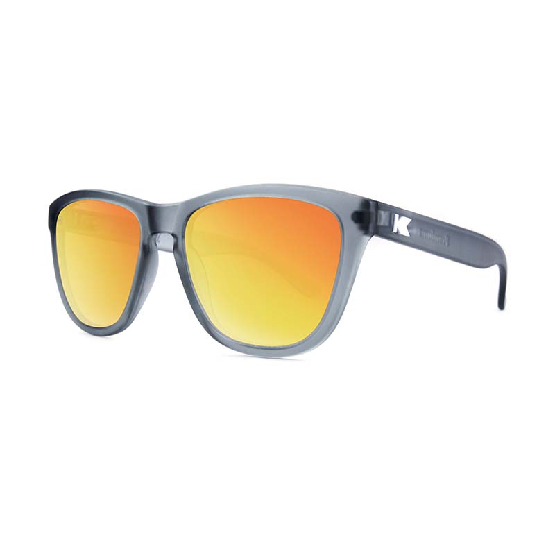 Knockaround® Premium Frost Grey Red Sunset Sunglasses