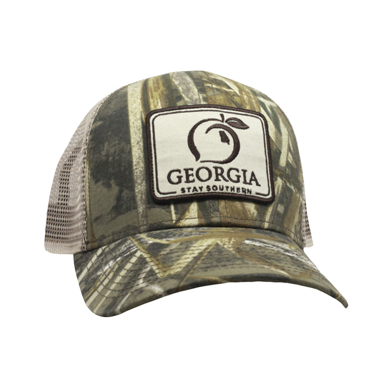 camo Georgia Patch Trucker Hat
