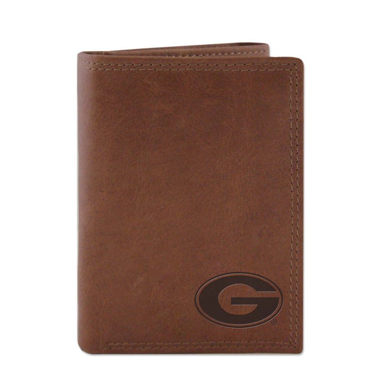 UGA Embossed Leather Trifold