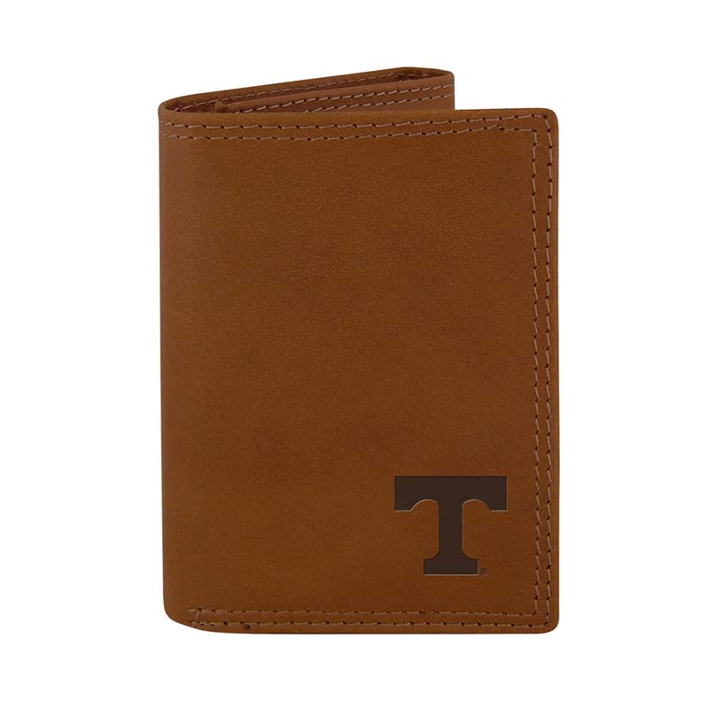 UT Embossed Leather Trifold