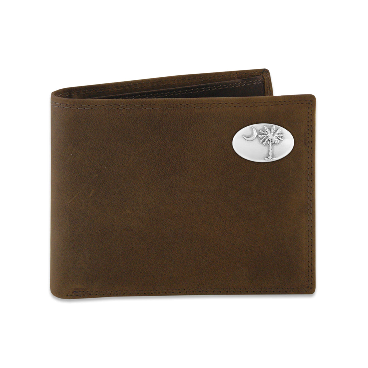 Palm Tree Crazy Horse Concho Leather Bifold