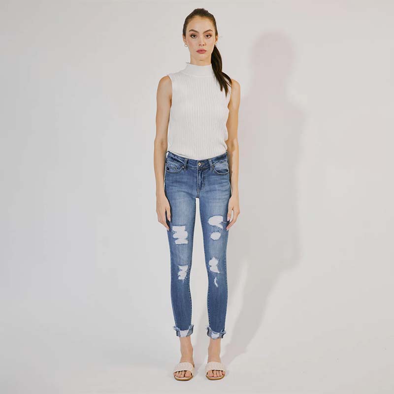 Florence Mid Rise Skinny Jeans