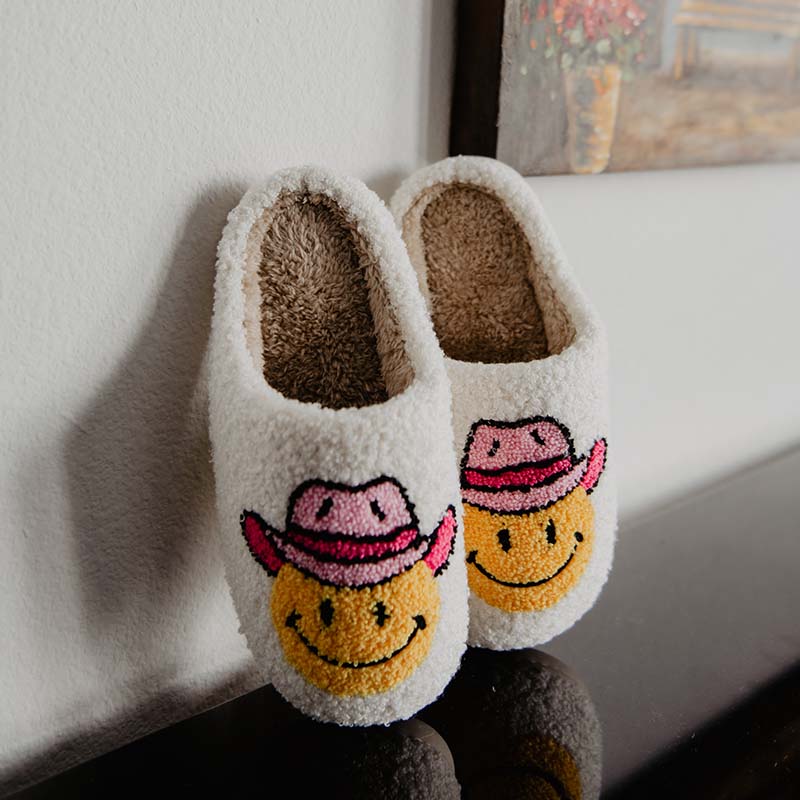 Cowgirl Smiley Slippers