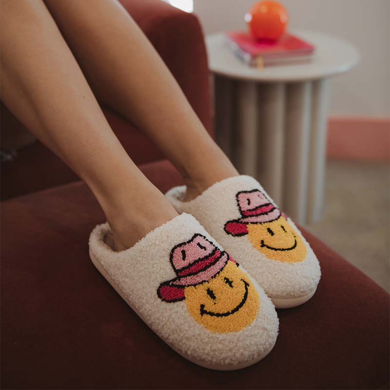 Cowgirl Smiley Slippers
