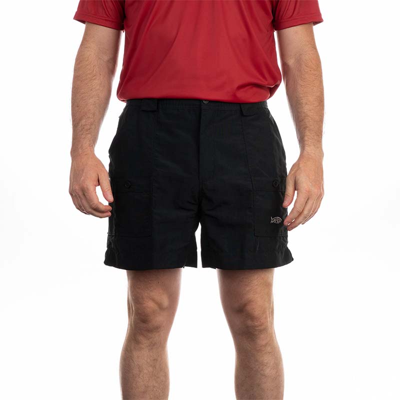 Original 6 Inch Fishing Shorts in black on body