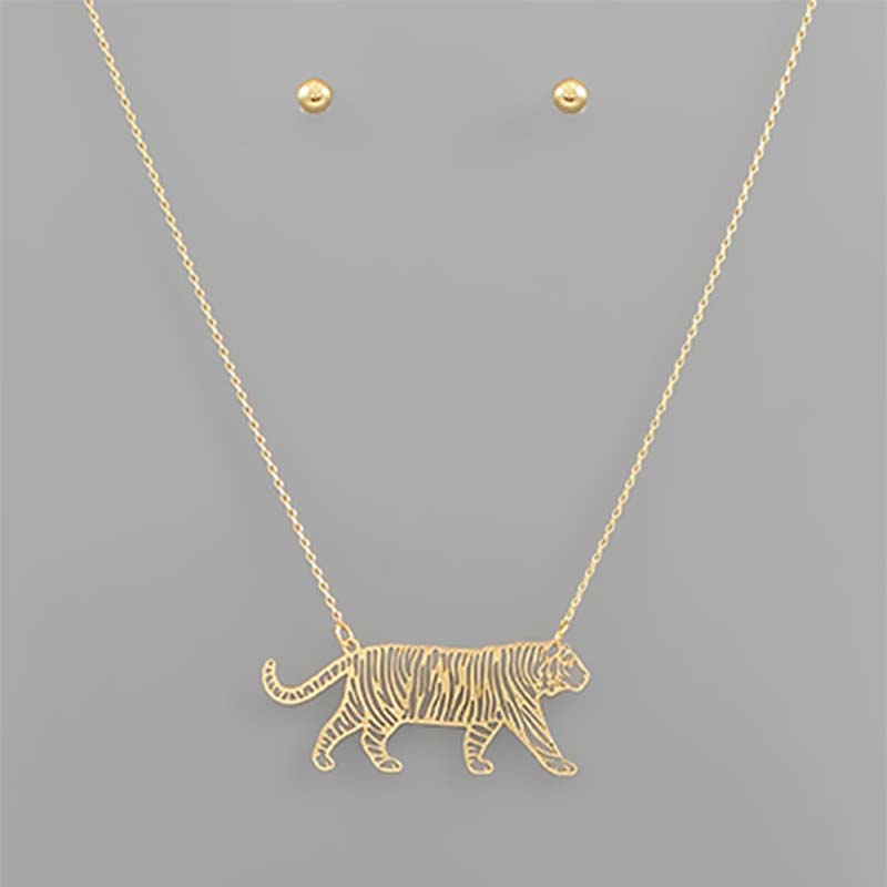 Full Tiger Gold Necklace