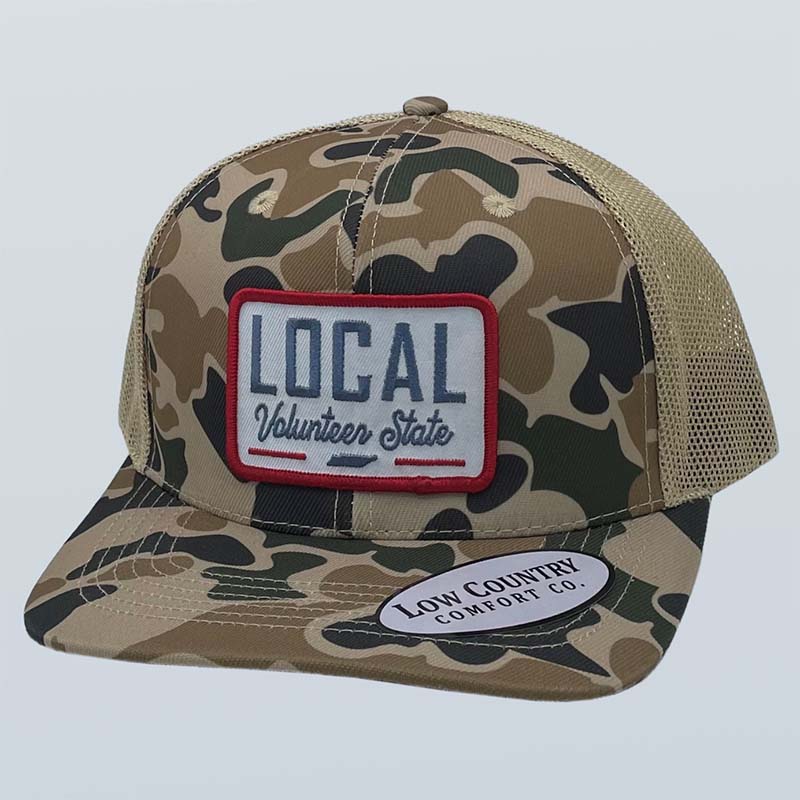 Tennessee Local Woven Patch Hat in Camo