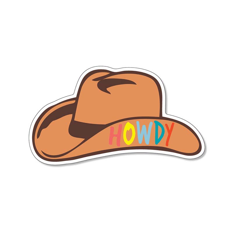 3" Cowboy Hat with Howdy Decal