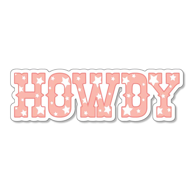 3" Howdy with Star Fill Decal