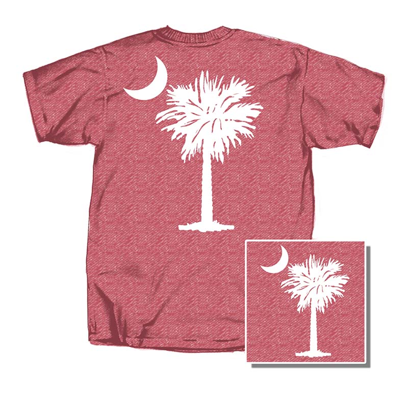 Palm Front and Back Short Sleeve T-Shirt