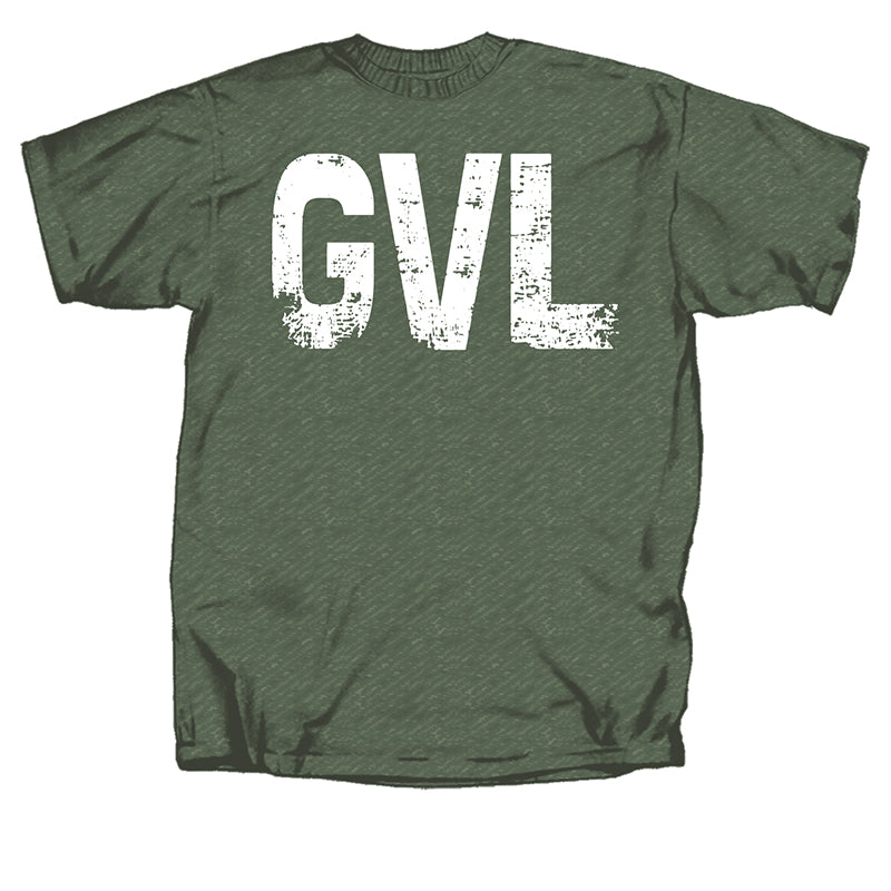 Greenville Airport Code Short Sleeve T-Shirt in green