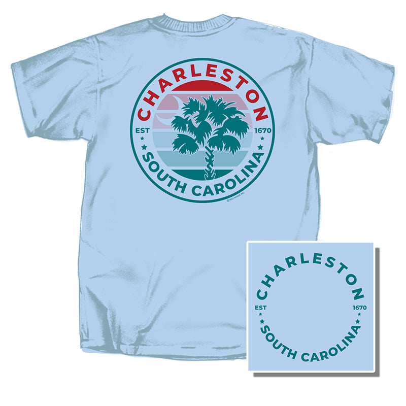 Charleston Coast Short Sleeve T-Shirt in blule
