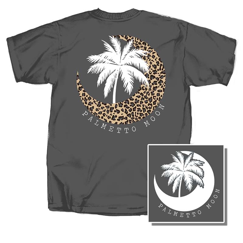 Leopard Moon Palm Short Sleeve T-Shirt