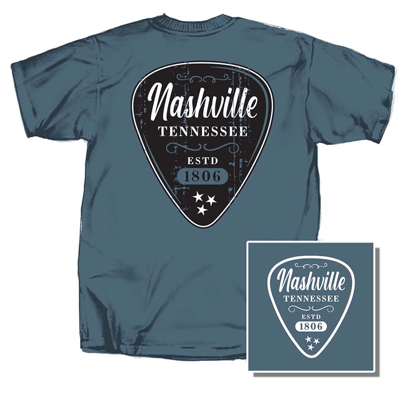 Nashville Guitar Pick Short Sleeve T-Shirt