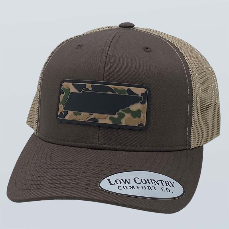 Tennessee Camo Patch Trucker in Brown