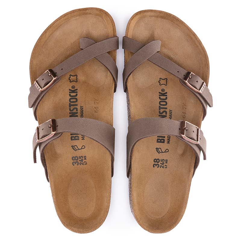 Birkenstock Mayari Burkibuc Sandals in Mocha Palmetto Moon