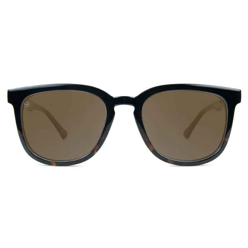 Knockaround® Paso Robles Glossy Black and Tortoise Shell Fade with Amber Lens