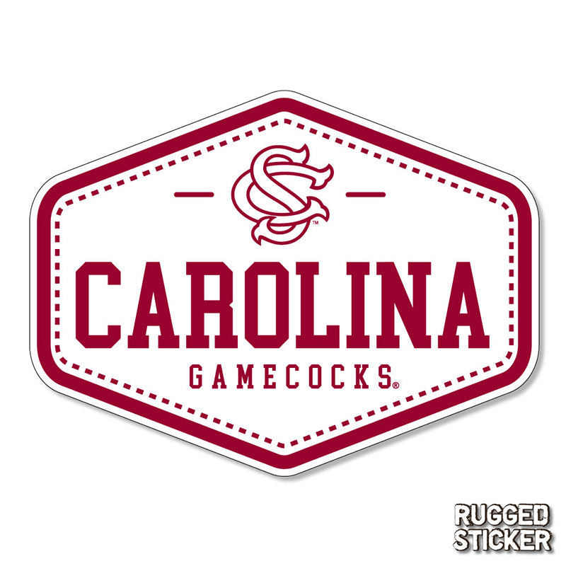 USC Carolina Gamecocks Rugged Sticker