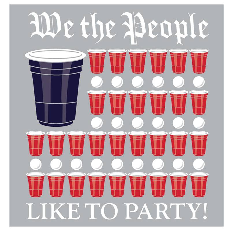 We The People American Flag Sticker