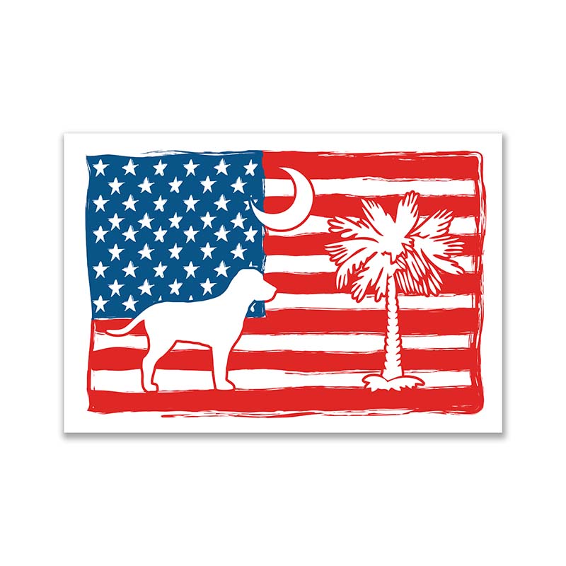 Patriotic Dog Pledge Sticker