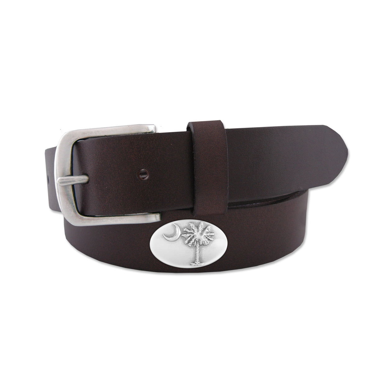Palm Concho Leather Belt